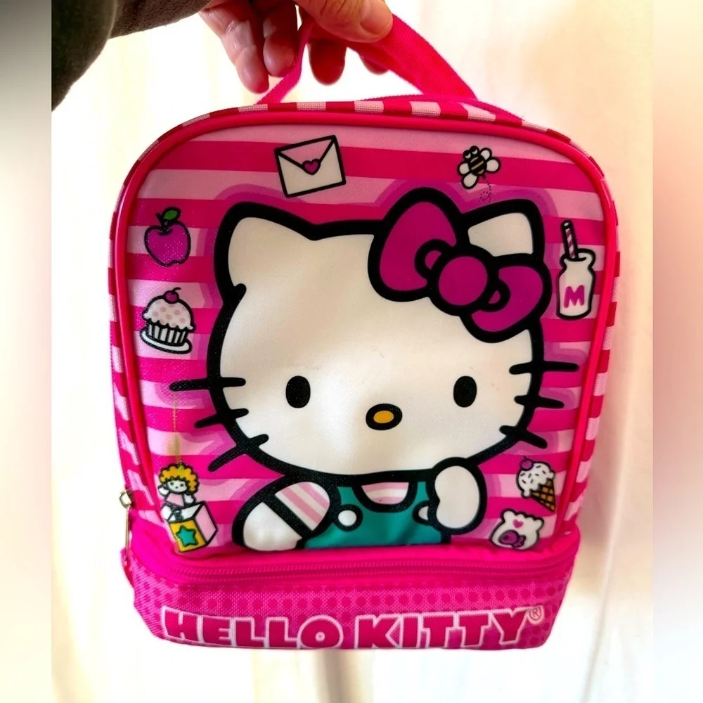 Hello Kitty by Sanrio Insulated Lunch Bag Soft Sided‎ Dual Compartments